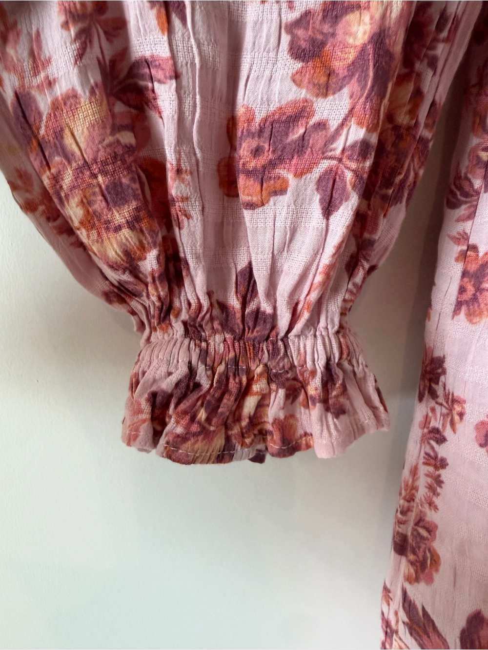 Free People Smocked Floral Maxi Dress in Dusty Rose - Picture 7 of 7